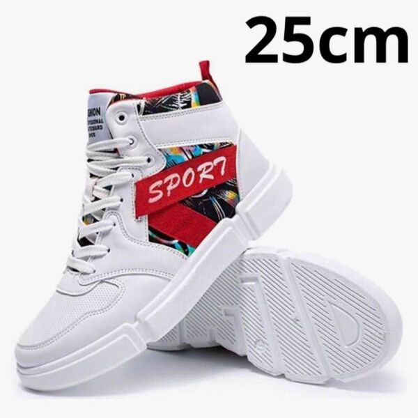 新品 メンズ ハイカット スニーカー スポーツ シューズ 運動靴 ストリート ダンス ヒップホップ バッシュ オールシーズン