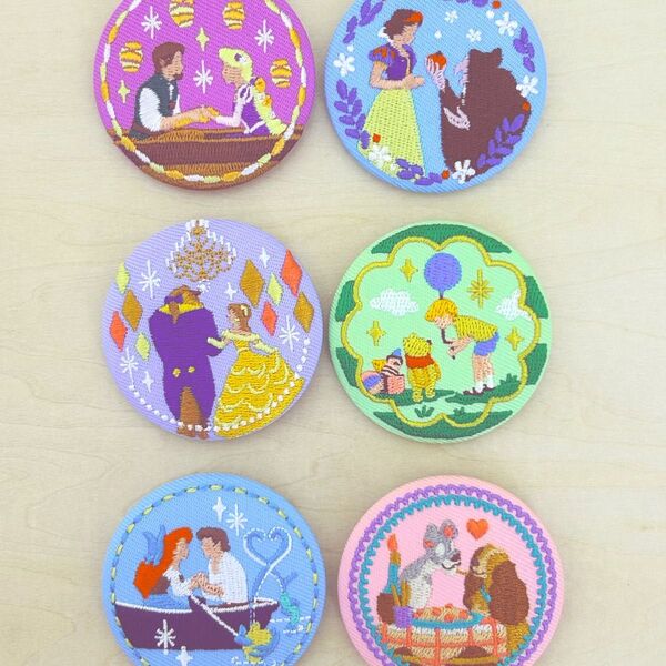 Disney刺繍缶バッジ ディズニー