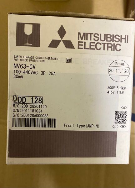 型番:NV63-CV 3P 25A MB 100-440V 30MA漏電遮断器 NV-Cクラス(経済品) 高調波・サージ対応形