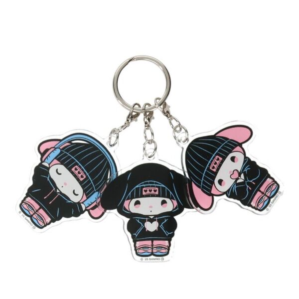 アベイル マイメロディ 3連アクリルキーホルダー サンリオ