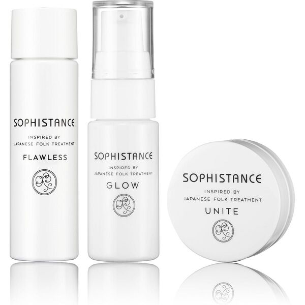 SOPHISTANCE ソフィスタンス スキンケア トライアルセット (フローレス)20ml&乳液 12g&クリーム 10g