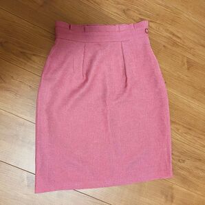 MISCHMASCH ミッシュマッシュ タイトスカート ひざ丈 スカート ピンク ボトムス 膝丈