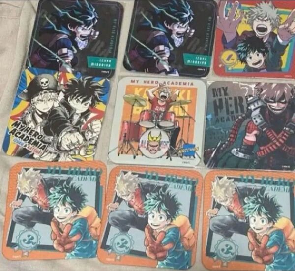 ヒロアカ★緑谷出久★爆豪勝己★コースター★9枚★まとめ売り★僕のヒーローアカデミア