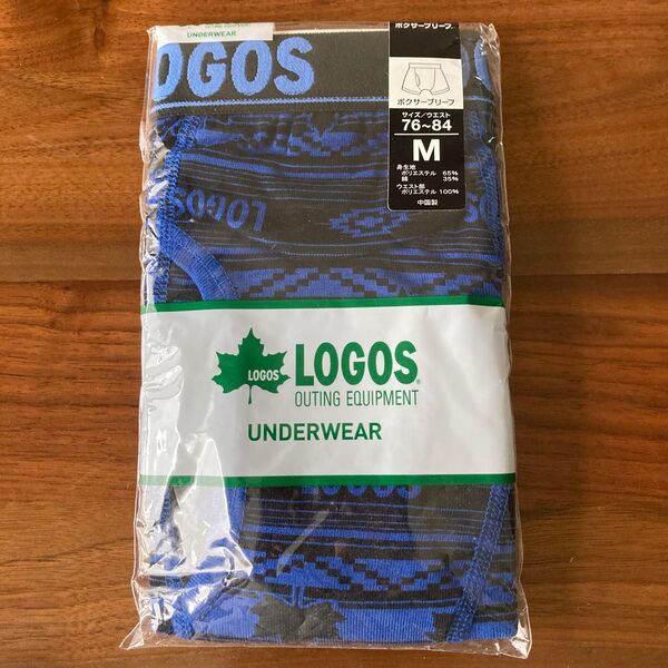 新品未使用 LOGOS ボクサーブリーフ M ブルー系