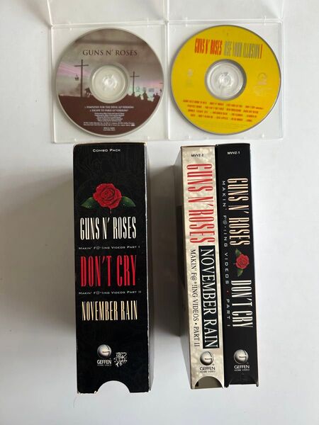 【美品】ガンズ アンド ローゼズ VHS2本セット&CDアルバム2枚