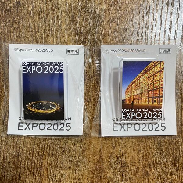 大阪万博 EXPO2025 5月平日限定 ピンバッジ ピンズ 非売品 東ゲート 西ゲート 2つセット