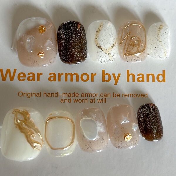 現品ハンドメイド ネイルチップ つけ爪 ニュアンスネイル