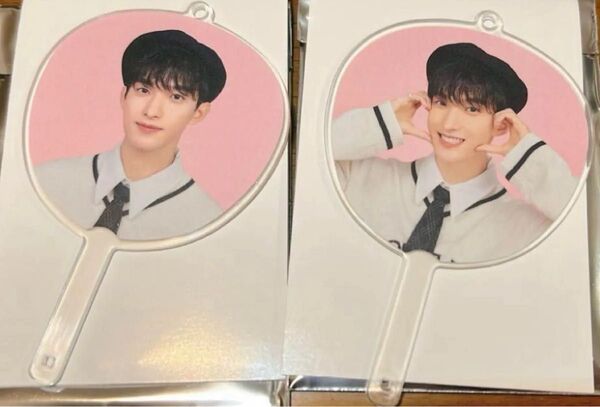 SEVENTEEN セブチ holiday ペンミ グッズ ミニピケット ミニうちわ DK ドギョム 2種 セット