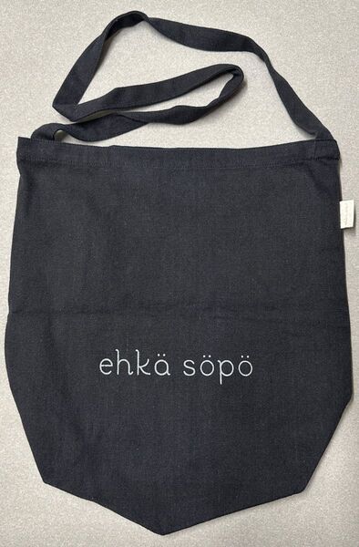 ehka sopo エヘカソポ キャンパス地 ショルダーバッグ ブラック