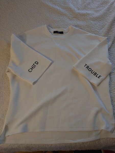 トップス 半袖 Tシャツ オーバーサイズ ホワイト ロゴ