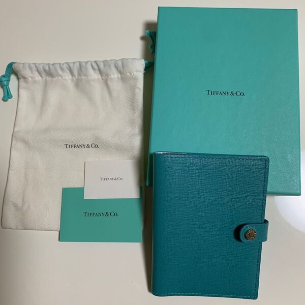 Tiffany&Co. カードケース グリーン レザー ティファニーブルー