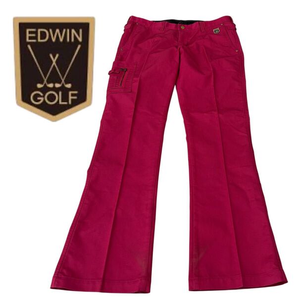 EDWIN GOLF パンツ ストレッチ ゴルフ ゴルフウェア エドウィン ズボン スラックス ボトムス XLサイズ 美品