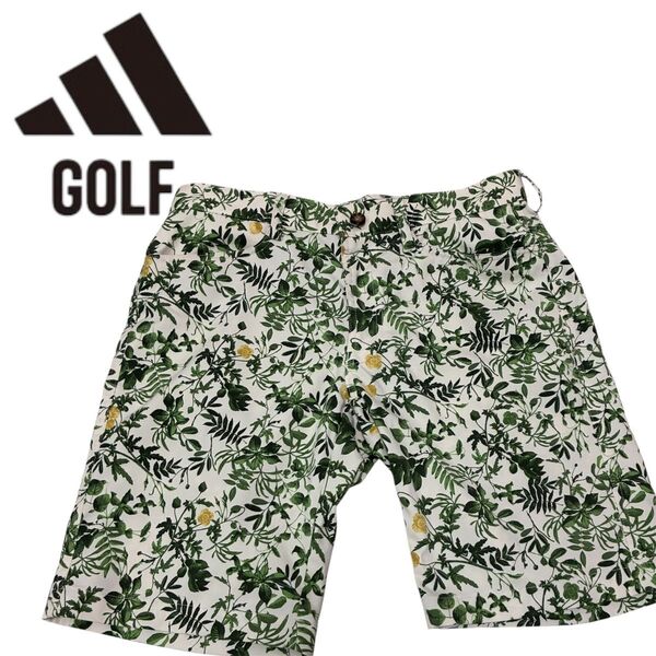 adidas ハーフパンツ ゴルフ メンズ ボタニカル 新品未使用 アディダスゴルフ GOLF Lサイズ ズボン パンツ