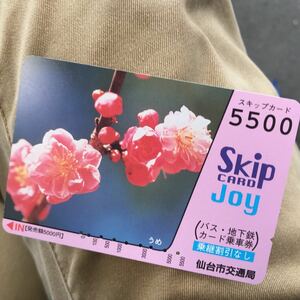 Sendai City Transportation Bureau Bureau Skip Card Ume Sendai Municipal Subway