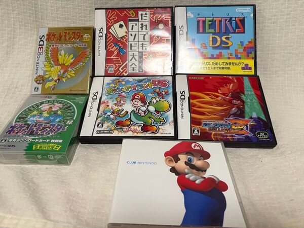 任天堂 ニンテンドーDS ソフト ロックマンゼロ ヨッシーアイランドDS テトリスDS ポケモン緑・金(箱、付属品のみ)