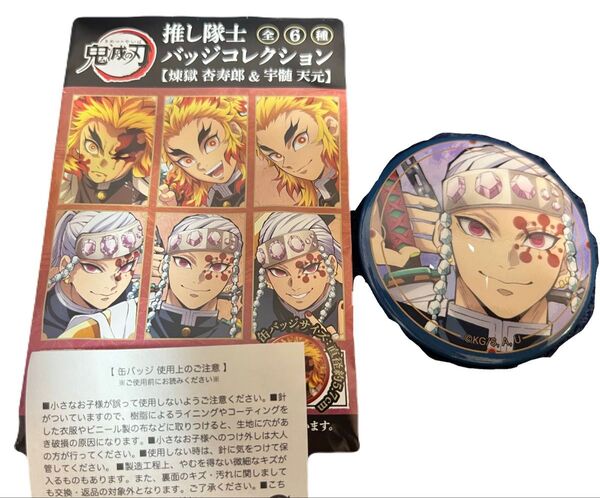 新品 鬼滅の刃 2025推し隊士バッジコレクション缶バッジ 宇髄天元 音柱