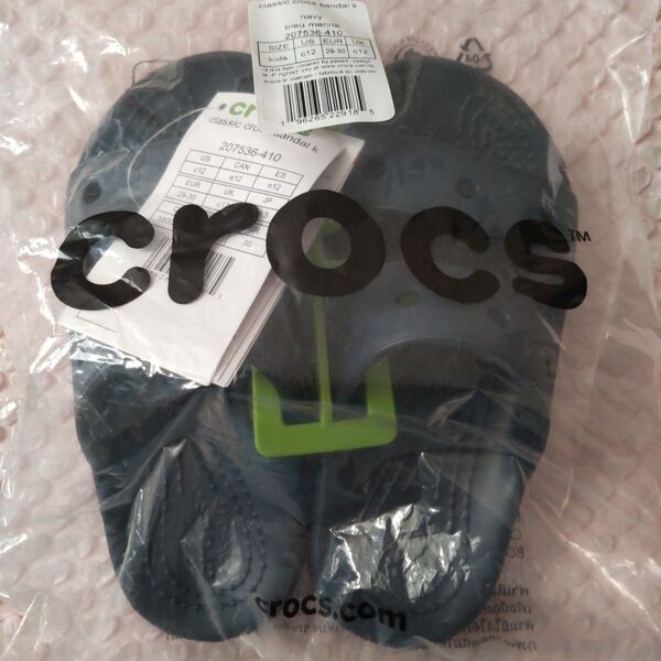 クロックス クラシック サンダル ネイビー 18.5cm