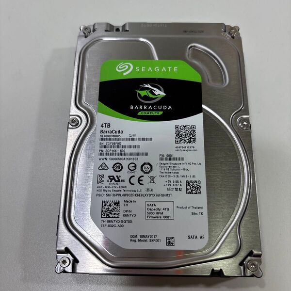 3.5インチ HDD 4TB 27145時間 ♯1571