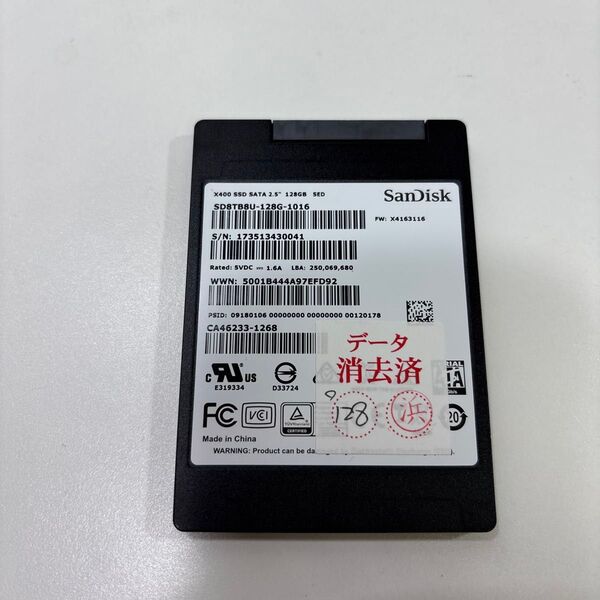 SSD 128GB 3093時間 ♯1574