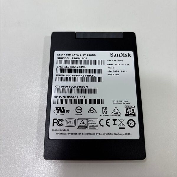 SSD 256GB 65535時間 ♯1575