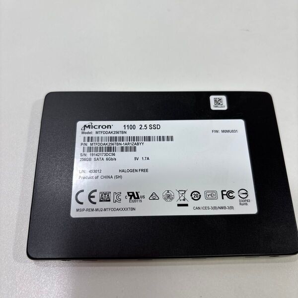 SSD 256GB 263時間 ♯1576
