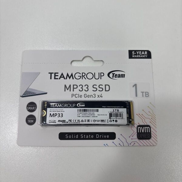 Team M.2SSD 1TB 新品未開封