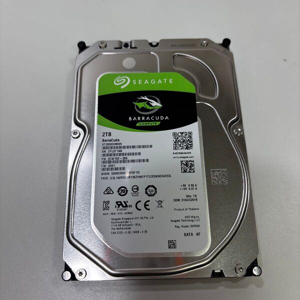 3.5インチ HDD 2TB 12364時間 ♯1593