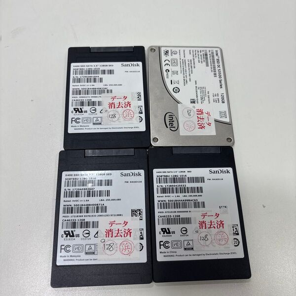 SSD 120GB 128GB 計4台 ♯1607