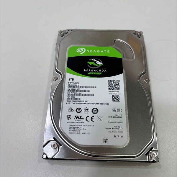 3.5インチ HDD 1TB 46357時間 ♯1612