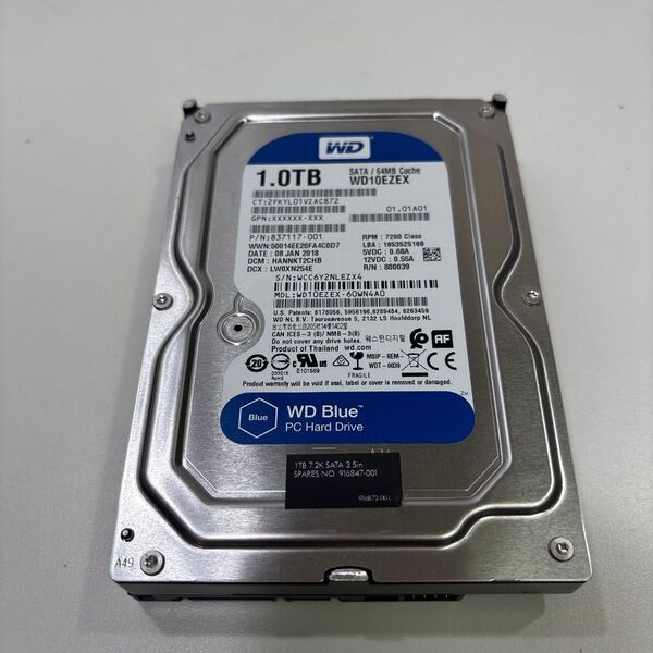 3.5インチ HDD 1TB 29559時間 ♯1614