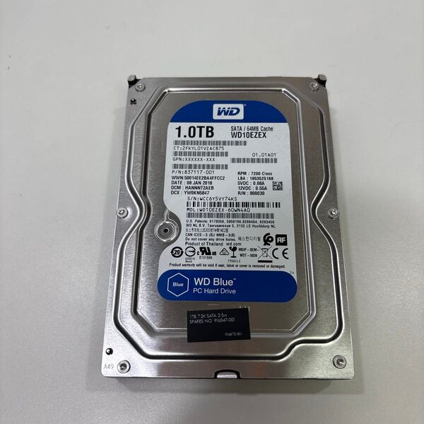 3.5インチ HDD 1TB 26135時間 ♯1618