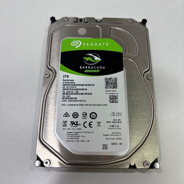 3.5インチ HDD 2TB 21668時間 ♯1619