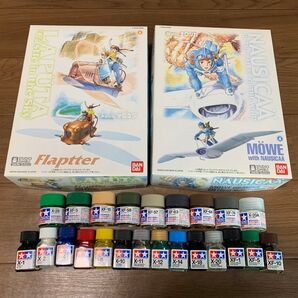 ジブリ作品 ラピュタ ナウシカ プラモデル2個セット 塗料付き