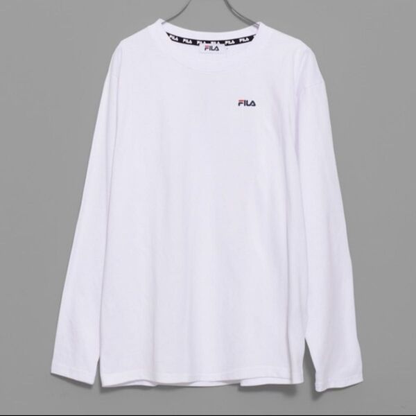 新品 tシャツ FILA/フィラ ワンポイント ブランド ロゴ 刺繍 クルーネック 長袖 Tシャツ ロンT メンズ レディース