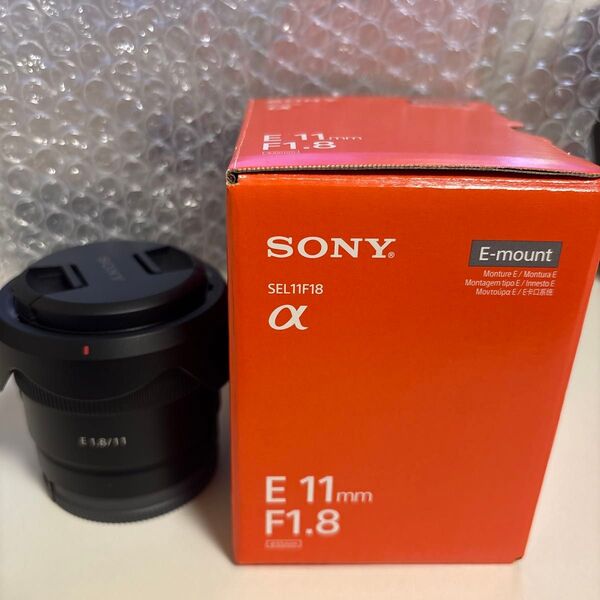 ソニー レンズ 11mm F1.8 SONY カメラ 美品 α Eマウント 単焦点レンズ