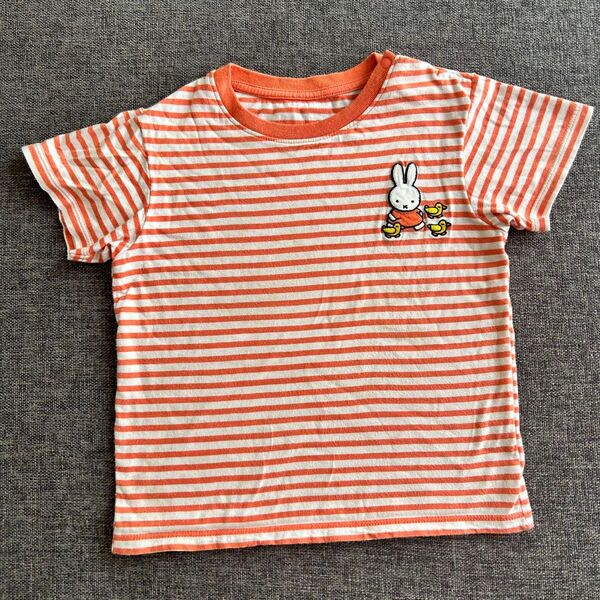 UNIQLO 子供服 半袖 ボーダーTシャツ ミッフィー 100cm Tシャツ