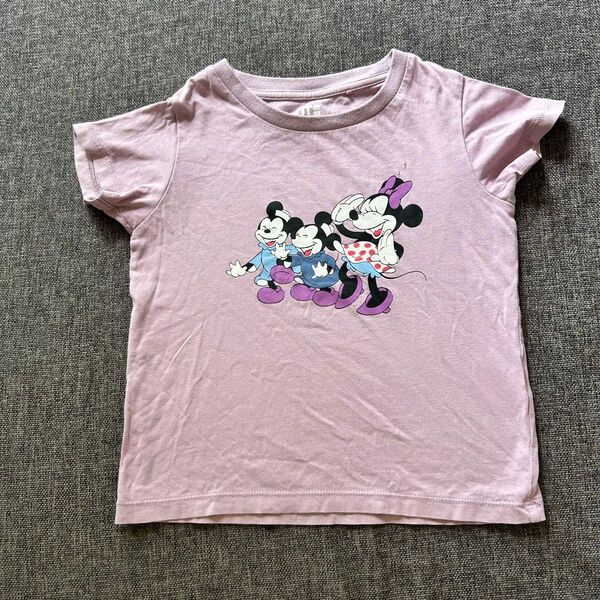ユニクロ 半袖Tシャツ トップス パープル 紫 半袖 Tシャツ 100cm