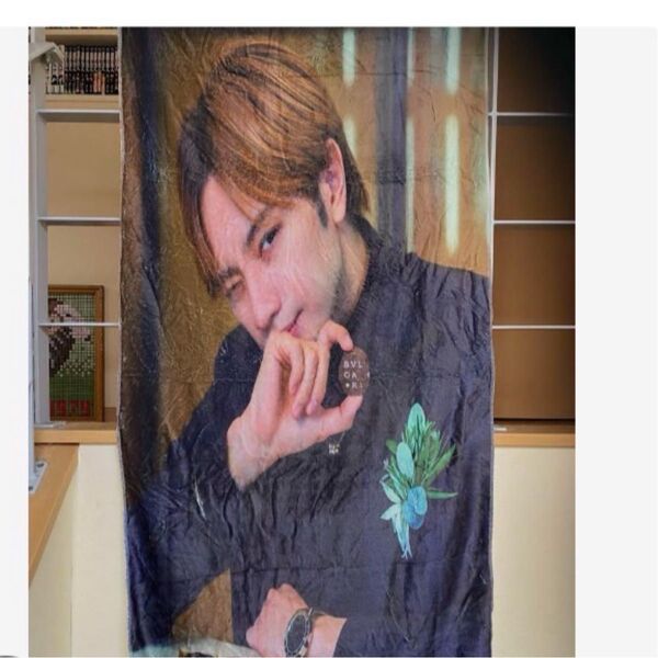 中島健人 柔らか大判ブランケット 75×150サイズ オールシーズン 非売品 新品未使用 最終お値下げ クーポン利用で10%OFF