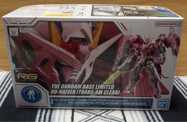 ガンダムベース限定 RG ダブルオーライザー トランザムクリア 未組立 説明欄必読