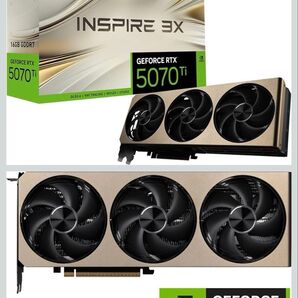 【ほぼ新品】MSI GeForce RTX 5070 Ti 16G INSPIRE 3X OC グラフィックスカード