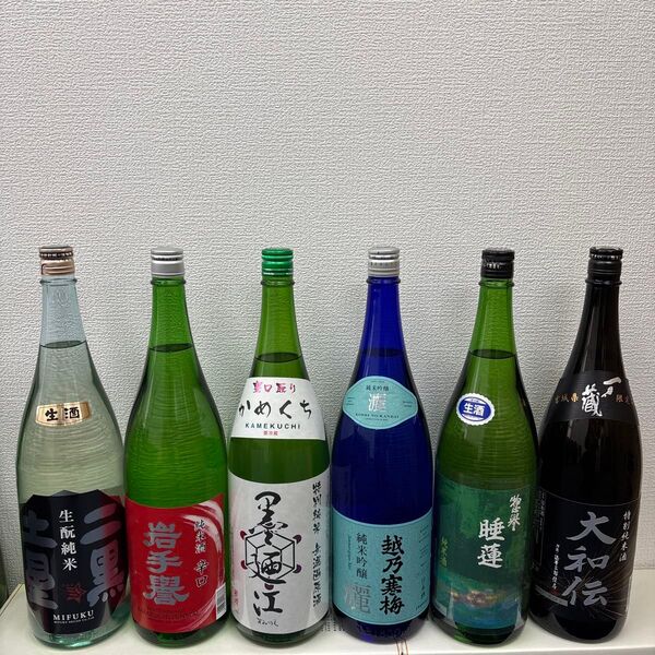S6 一升瓶6本 各蔵の最新詰め又は飲み頃のお酒
