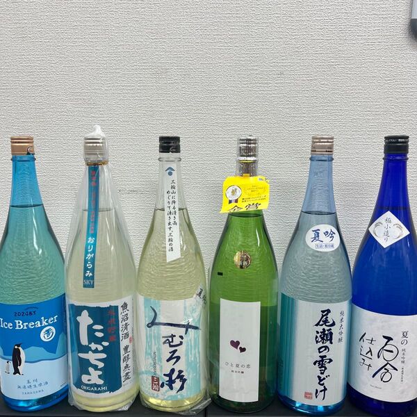 H24 サマー 夏酒一升瓶6本 各蔵の最新詰め又は飲み頃のお酒
