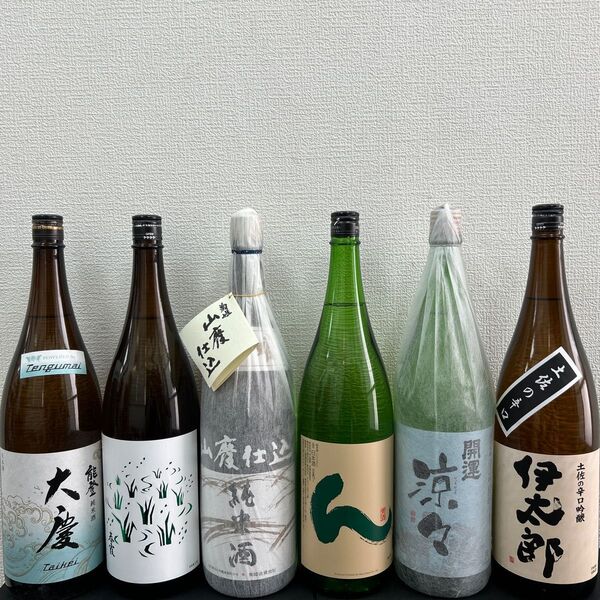 K6 辛口一升瓶6本 各蔵の最新詰め又は飲み頃のお酒