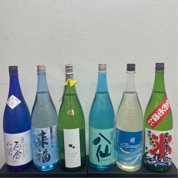 F3 夏酒 一升瓶6本 各蔵の最新詰め又は飲み頃のお酒