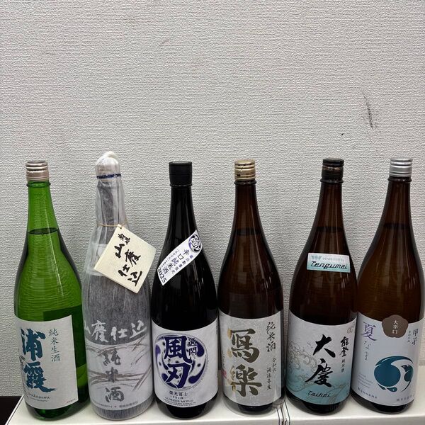 D7 純米酒セット一升瓶6本 各蔵の最新詰め又は飲み頃のお酒