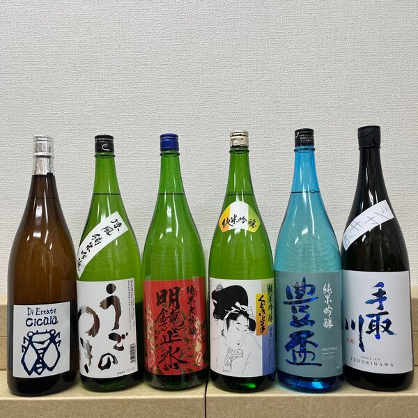 U11 夏辛口一升瓶6本セット 各蔵の最新詰め又は飲み頃のお酒
