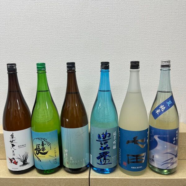 L4 夏の一升瓶6本 各蔵の最新詰め又は飲み頃のお酒