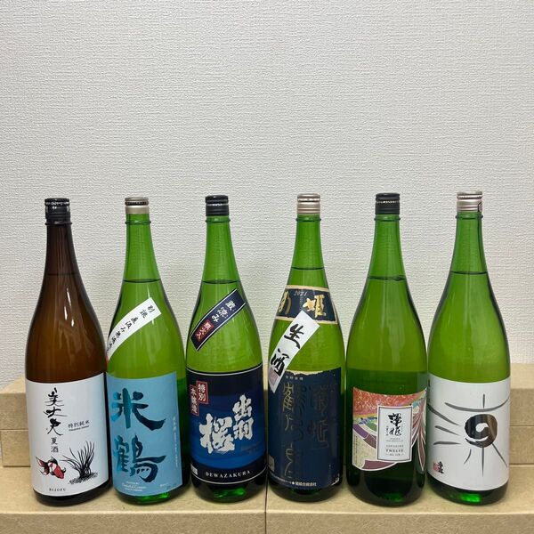 X1 一升瓶6本 各蔵の最新詰め又は飲み頃のお酒