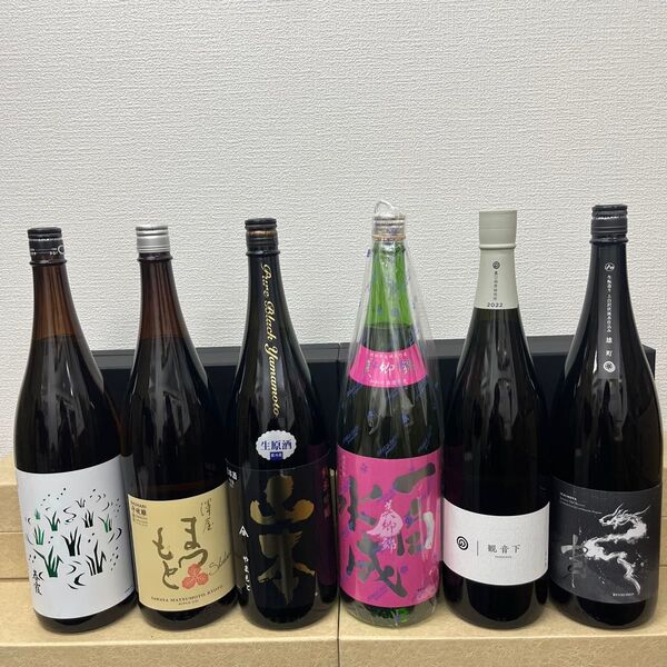 X6 一升瓶6本 各蔵の最新詰め又は飲み頃のお酒