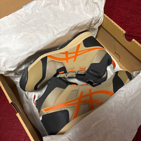 【限定カラー】ウィンジョブ CP214TS BOA ウッドグレープ×ハバネロ 27.5 アシックス ASICS 安全靴